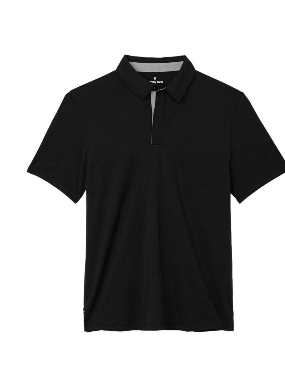 Tommy John Men’s Black Polo Shirt Large NWT
